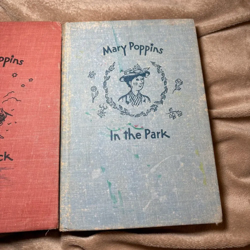 Set 3 Vintage Mary Poppins Books P.L. Travers In Park Comes Back